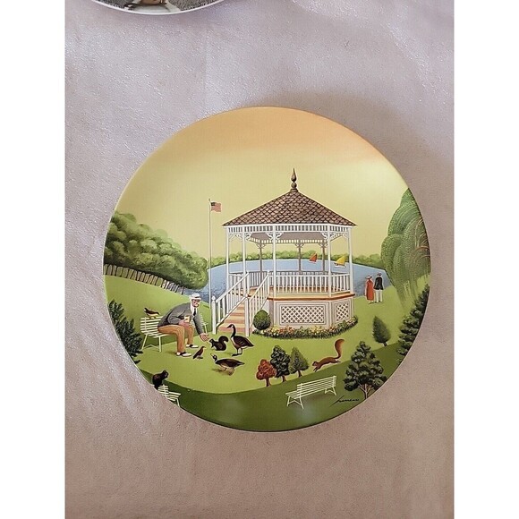 Vintage Rare 1986 Lowell Herrero 8" Plates (4) Vandor Made in Japan - Decorative - Picture 4 of 6